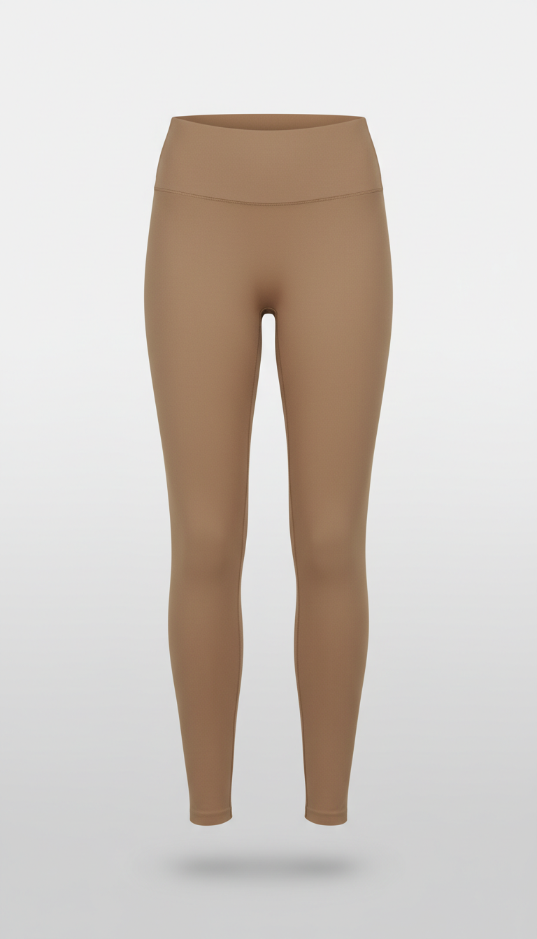 Seamless high-waist legging, Single-product shots use a 3/4 angle at chest height for apparel (or above-table for...
