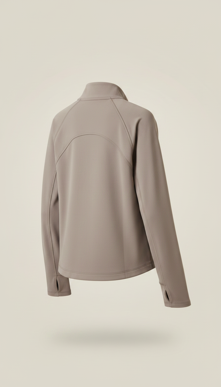 Alternate angle view of Lightweight Active Jacket Soft Taupe