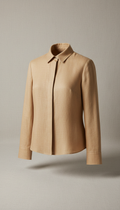 Warm sand tailored blouse