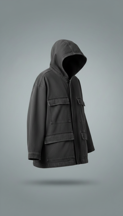 Alternate angle view of Oversized Fit Streetwear Jacket