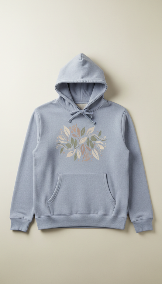 Personalized milestone adult hoodie, Default angle: straight-on or slightly overhead 3/4 view for apparel and keepsakes —...