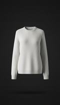 Knit sweater made of fine merino wool