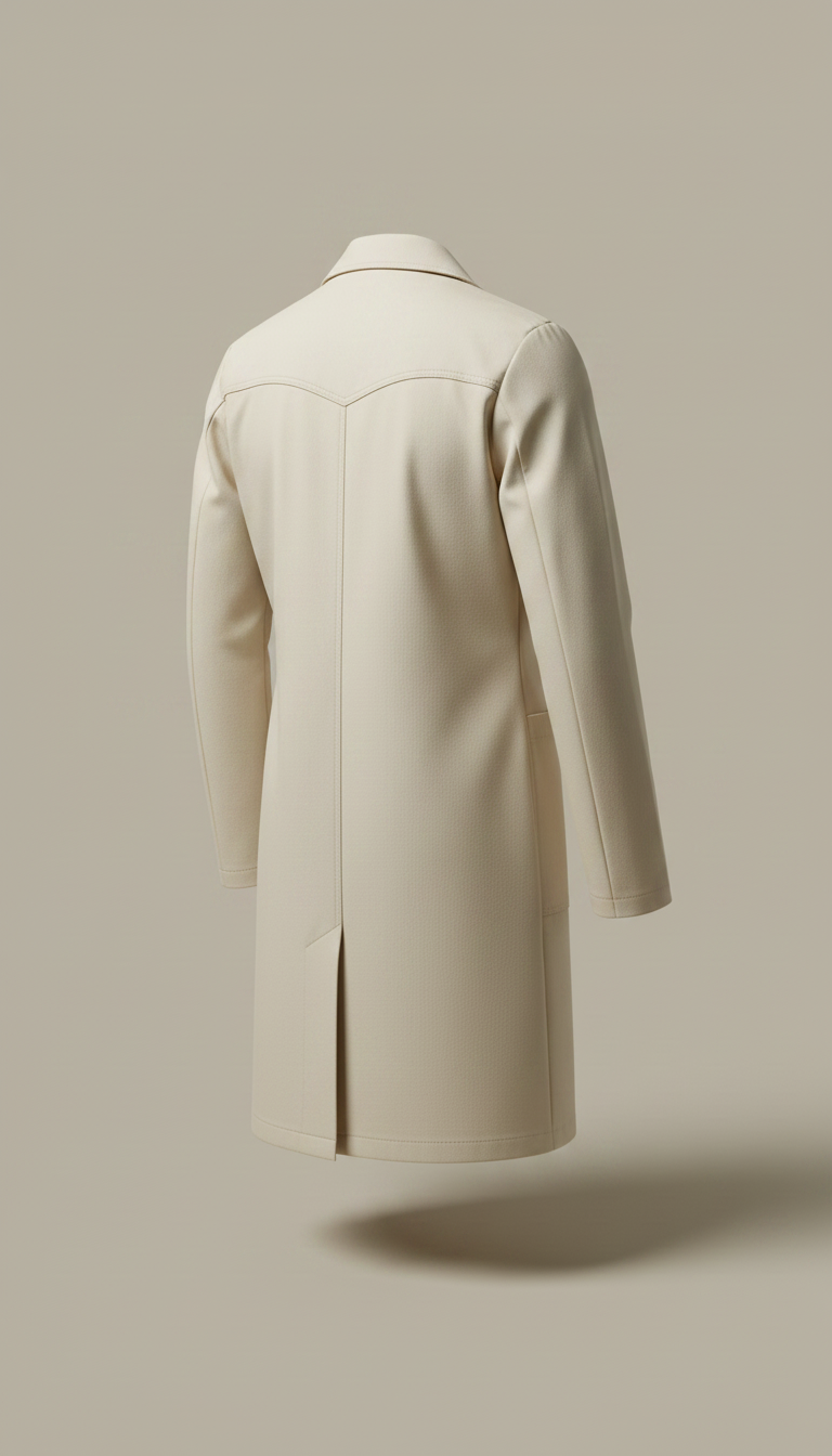 Alternate angle view of Cream Lab Coat