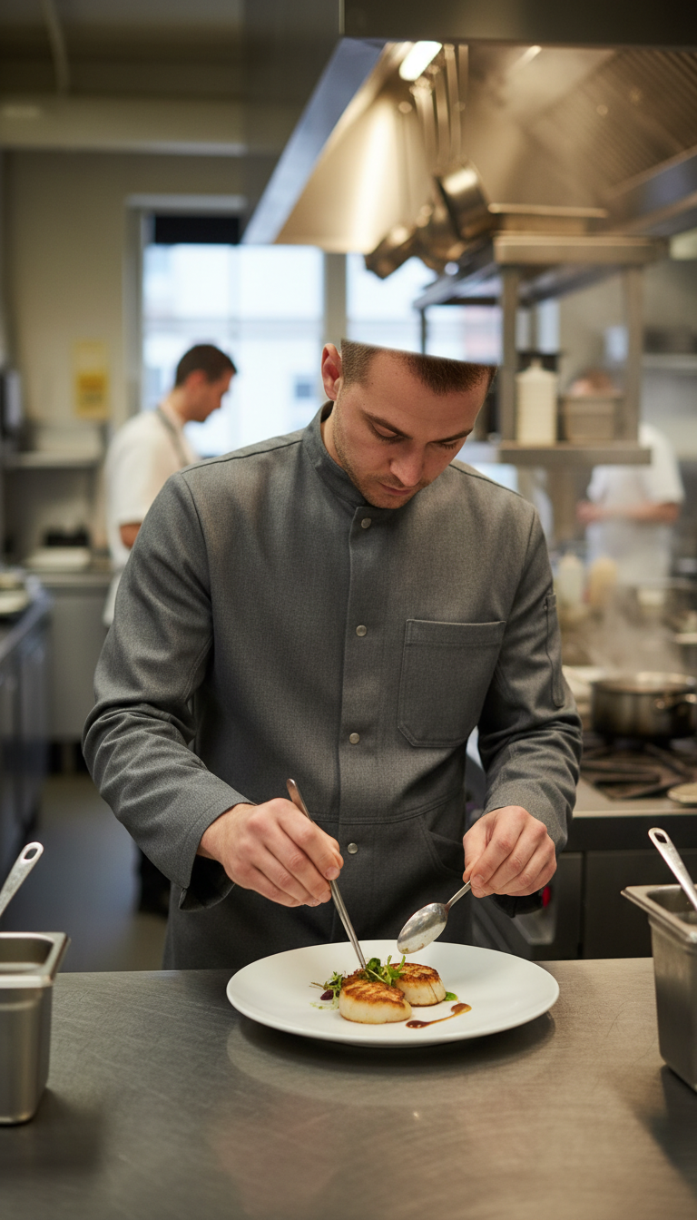 Chef Coat in use