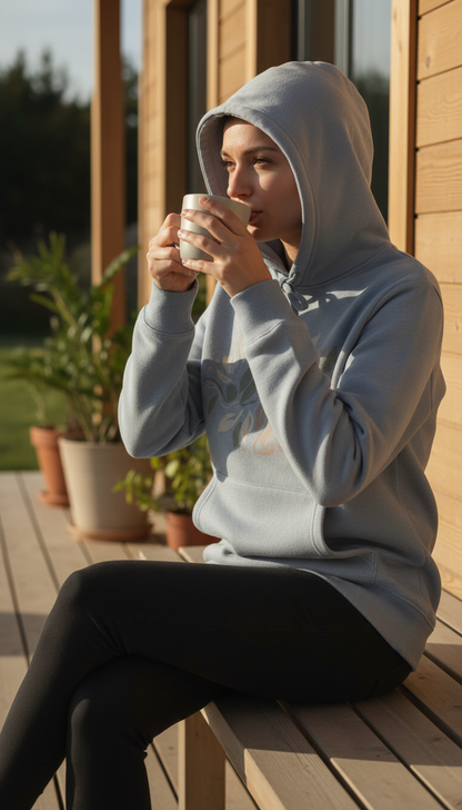 Personalized Milestone Fleece Hoodie in use
