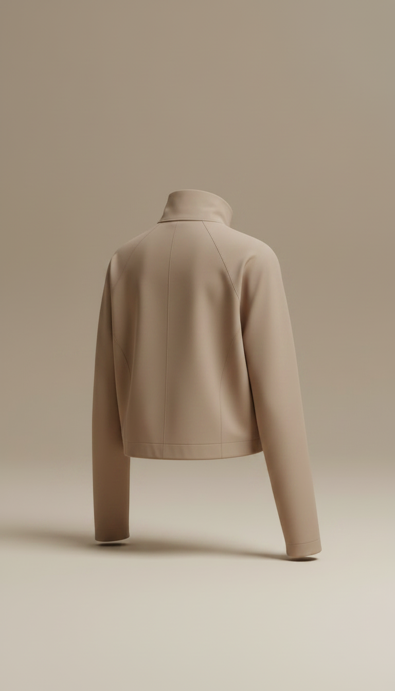 Alternate angle view of Minimalist Cropped Performance Jacket