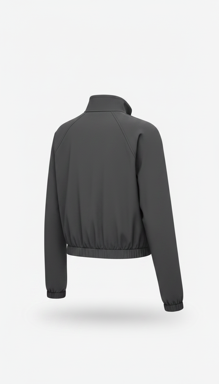 Alternate angle view of Metro Sand Cropped Performance Jacket