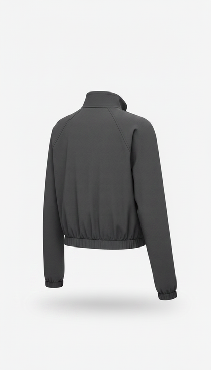 Alternate angle view of Metro Sand Cropped Performance Jacket