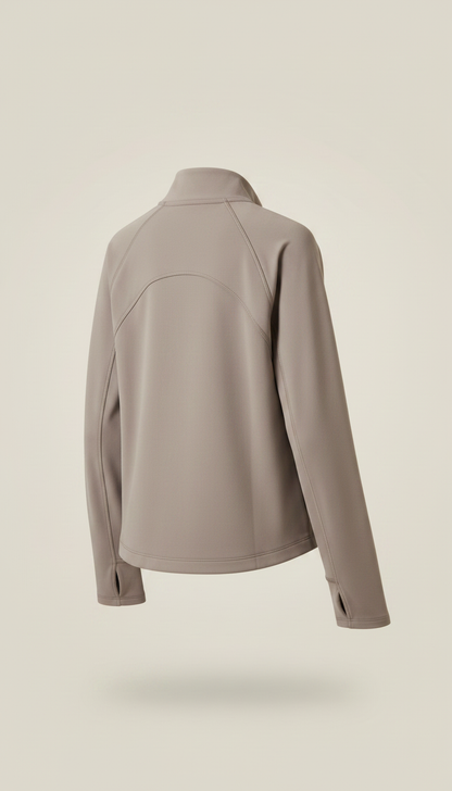 Alternate angle view of Lightweight Active Jacket Soft Taupe