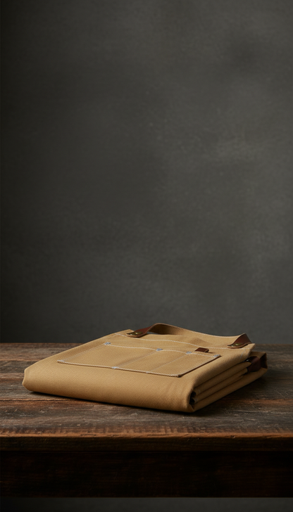 Bartender Utility Apron in Sand with Utility Pockets in a new setting