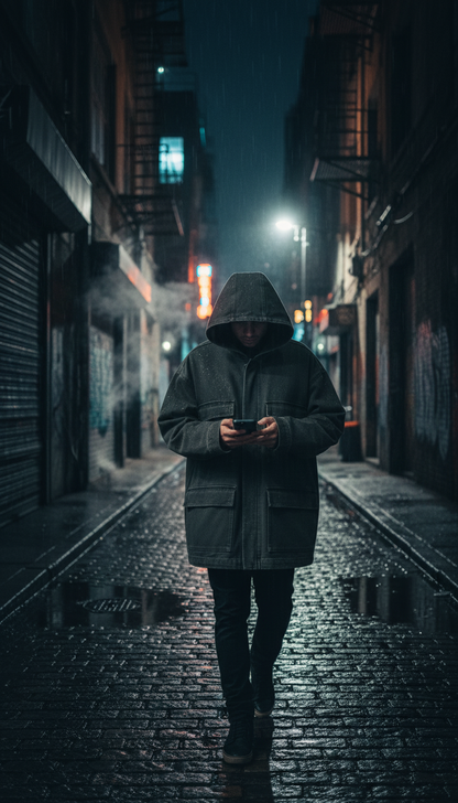 Oversized Fit Streetwear Jacket in use