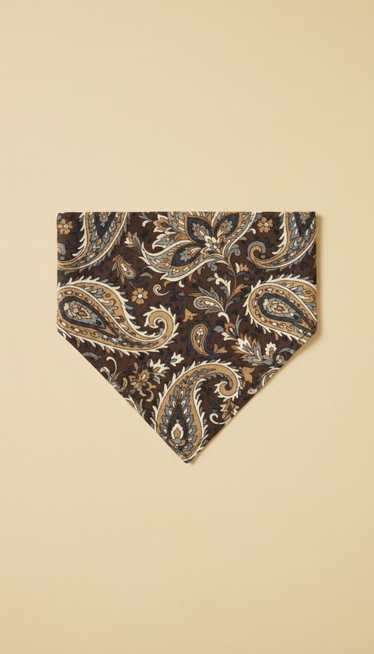 Western paisley cotton dog bandana, Default to 3/4 angles that showcase both faceplate detail and hardware craftsmanship...