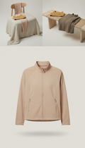 Pale Stone lightweight technical jacket
