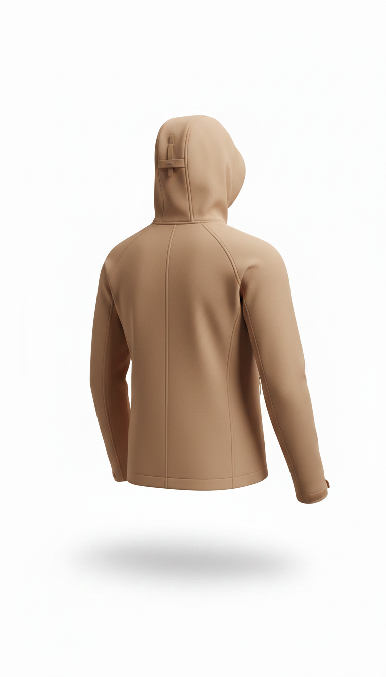Alternate angle view of Technical Zip Jacket Warm Stone