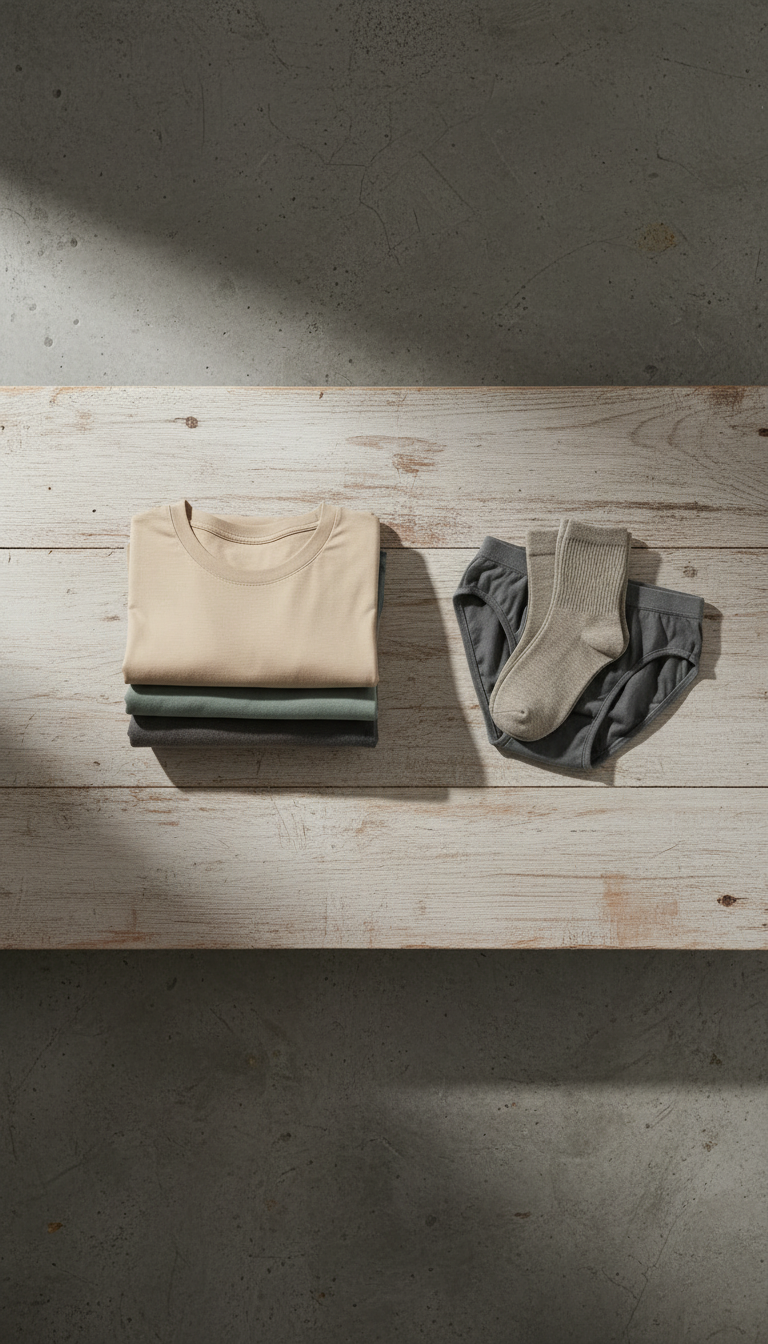 Classic cotton crewneck T-shirt in a new setting