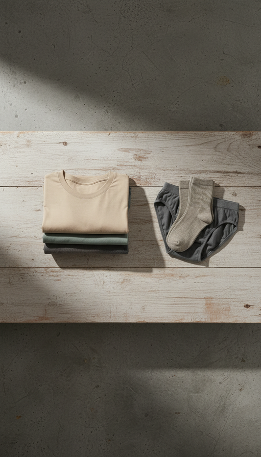 Classic cotton crewneck T-shirt in a new setting